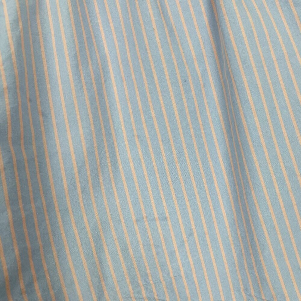 Reformation Willow Pajama Set Cropped Top Boxer Shorts Striped Blue Peach Size L - Picture 7 of 16